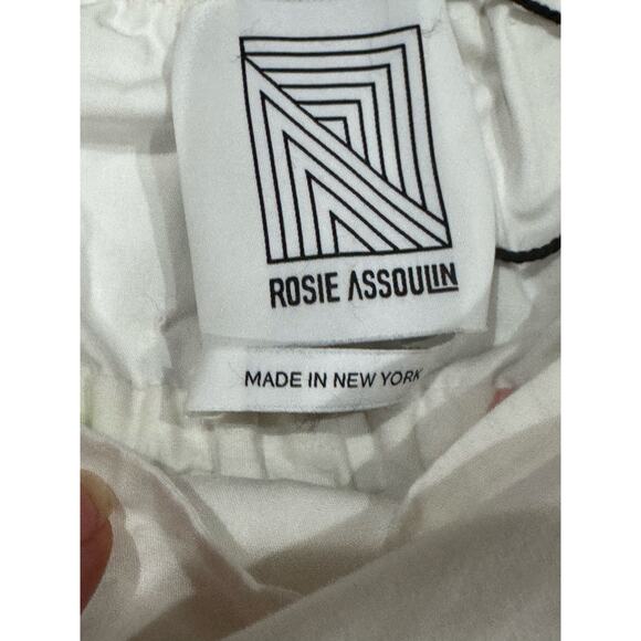 Rosie Assoulin Strapless Babydoll Maxi Dress sz 4 Watercolor Print Bell Sleeves - Picture 4 of 13